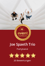 Joe Spaeth Trio und viele weitere Musiker, Showkünstler und Tänzer bei eventpeppers