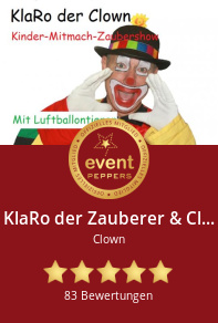 Künstlervermittlung - KlaRo der Clown