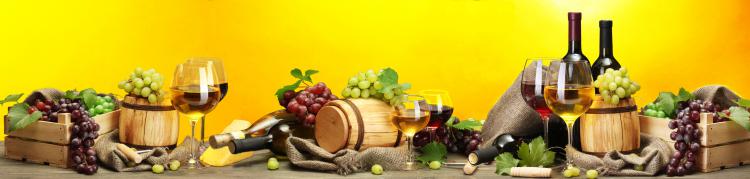 Wein Käse und Trauben
